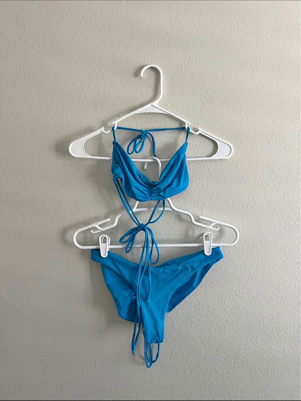 Frankie's Bikinis Bright Blue Tie-Back Two-Piece